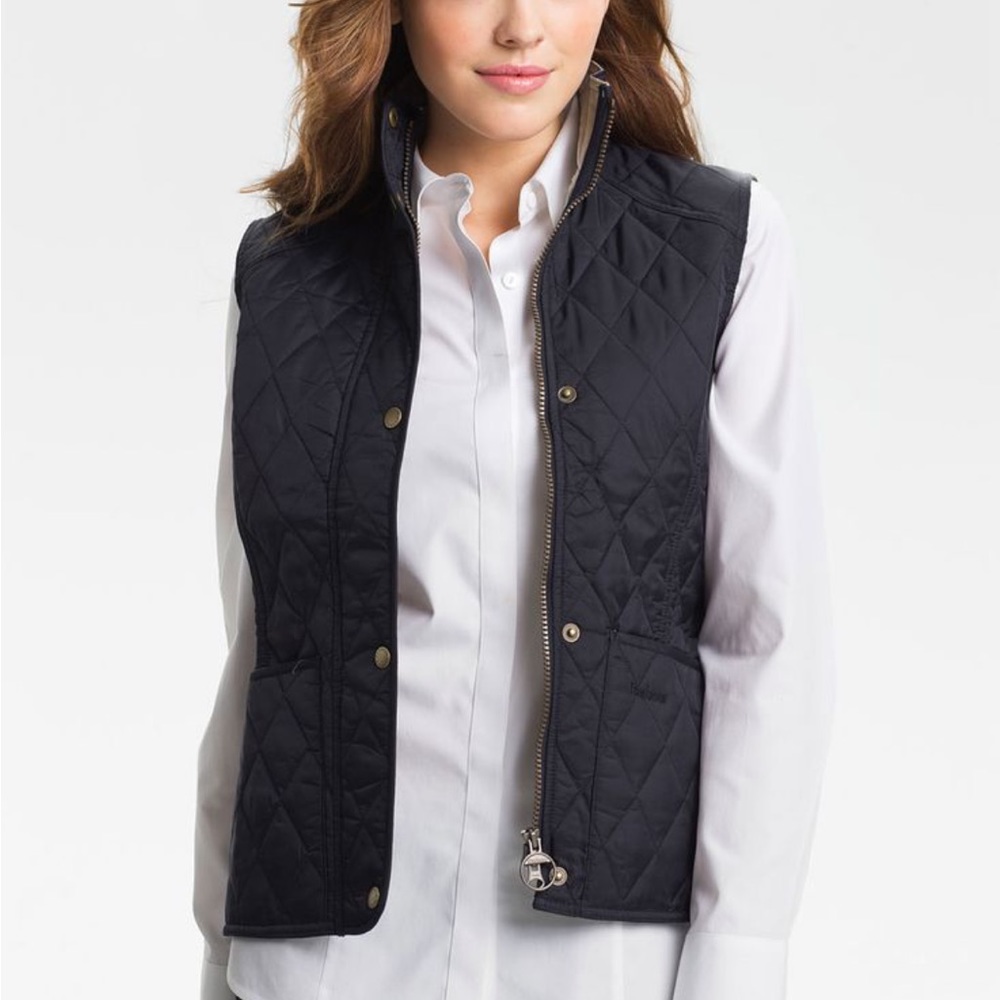 Barbour Summer Liddesdale Gilet Vest Navy 6 Womens